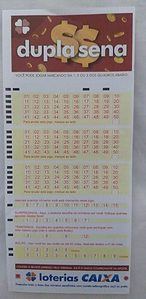 Dupla Sena - billete de lotería delantero