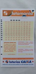 Lotomania - billete de lotería delantero